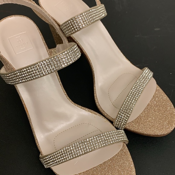 Gold Rhinestone Heels - Picture 3 of 3